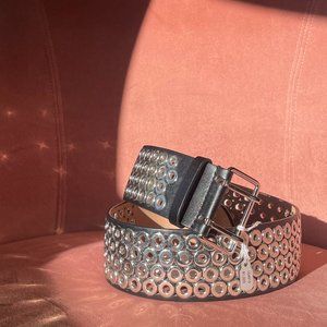Azzedine Alaia oeillet eyelet belt